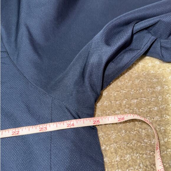 Lacoste Sport Dark Blue Full Zip Track Jacket Men's XL Multicolor Collar - Picture 14 of 15